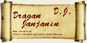 Dragan Janjanin vizit kartica